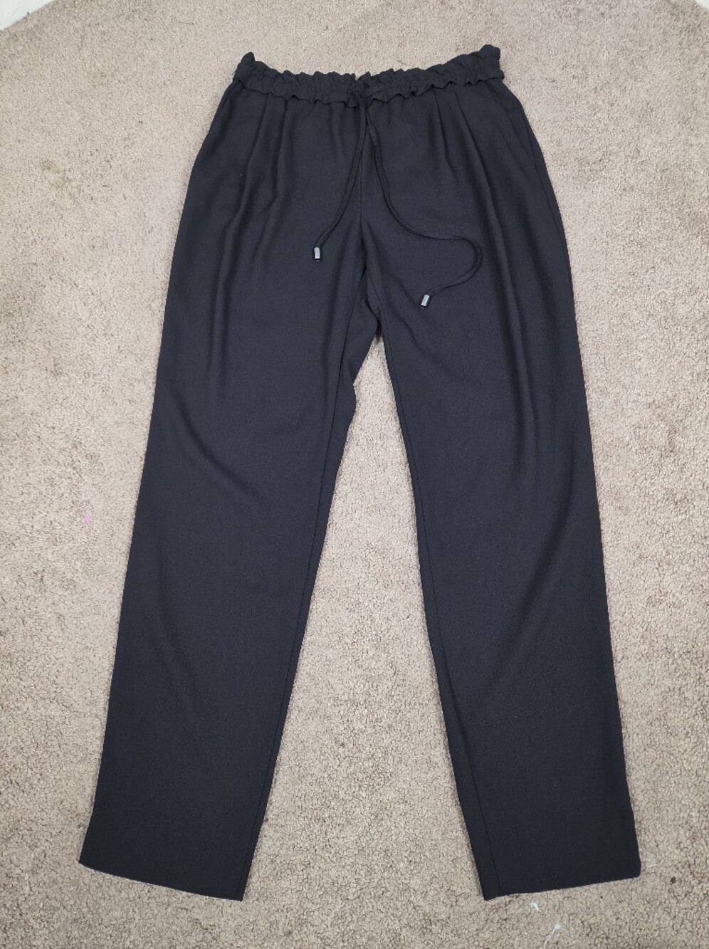 Zara Black Drawstring Waist Men's Pants